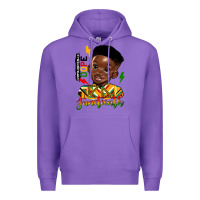 Purple juneteenth black boy Premium Hoodie - HRA Design Shop