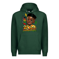 Sports Green juneteenth black boy Premium Hoodie - HRA Design Shop