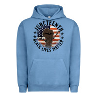 Pigment Pebble Blue black lives matter Urban Hoodie - HRA Design Shop