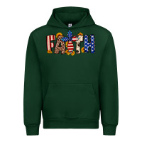 Forest Green Faith USA flag sunflower Urban Hoodie - Neo Western