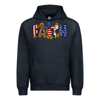 Navy Faith USA flag sunflower Urban Hoodie - Neo Western