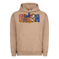 Pigment Burro Faith USA flag sunflower Urban Hoodie - Neo Western