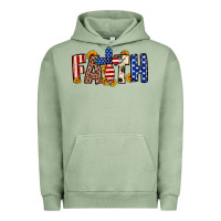 Pigment Oil Green Faith USA flag sunflower Urban Hoodie - Neo Western