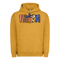 Pigment Peanut Butter Faith USA flag sunflower Urban Hoodie - Neo Western