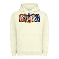 Pigment Pistachio Faith USA flag sunflower Urban Hoodie - Neo Western