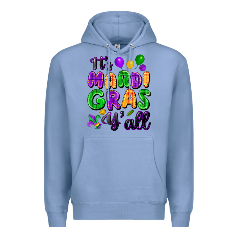 It's Mardi Gras Y'all Premium Hoodie by FaDigitalArtStudio | Teevron
