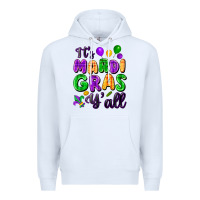 White it's mardi gras y'all Premium Hoodie - FaDigitalArtStudio