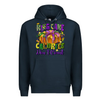 Navy king cake calories don't count Premium Hoodie - FaDigitalArtStudio