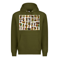 Army Green juneteenth bundle preview Premium Hoodie - HRA Design Shop