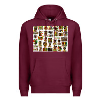 Burgundy juneteenth bundle preview Premium Hoodie - HRA Design Shop