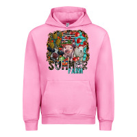 Fuchsia Pink summer farm Urban Hoodie - SublimationCraftShop