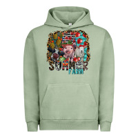 Pigment Oil Green summer farm Urban Hoodie - SublimationCraftShop