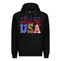 Black God bless the USA Premium Hoodie - Neo Western