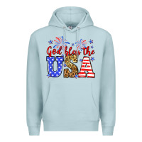Blue Mist God bless the USA Premium Hoodie - Neo Western