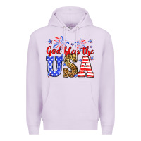 Lilac God bless the USA Premium Hoodie - Neo Western