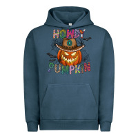 Pigment Midnight Navy howdy pumpkin Urban Hoodie - CowhideDigitalArt