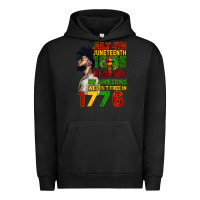 Pigment Black July 4th Juneteenth 1865 Urban Hoodie - CowGirlArtShop