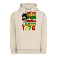 Pigment French Oak July 4th Juneteenth 1865 Urban Hoodie - CowGirlArtShop