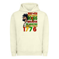 Pigment Pistachio July 4th Juneteenth 1865 Urban Hoodie - CowGirlArtShop