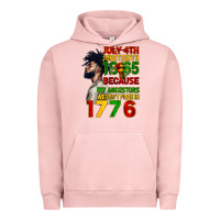 Pigment Salmon July 4th Juneteenth 1865 Urban Hoodie - CowGirlArtShop