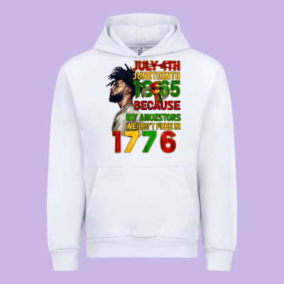 July 4th Juneteenth 1865 Urban Hoodie Designed By Cowgirlartshop