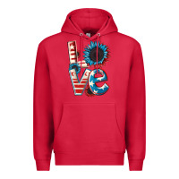 Cardinal Love 4th of July Premium Hoodie - CowGirlArtShop