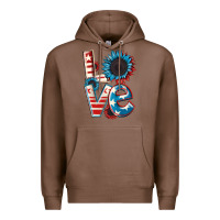 Chestnut Love 4th of July Premium Hoodie - CowGirlArtShop