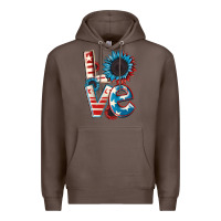Coffee Love 4th of July Premium Hoodie - CowGirlArtShop