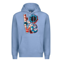 Colony Blue Love 4th of July Premium Hoodie - CowGirlArtShop