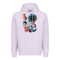 Lilac Love 4th of July Premium Hoodie - CowGirlArtShop