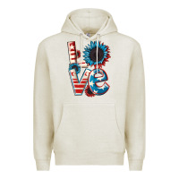 Oatmeal Heather Love 4th of July Premium Hoodie - CowGirlArtShop