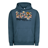 Pigment Midnight Navy I Am Gods Master Piece Ephesians Urban Hoodie - CowhideDigitalArt