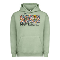 Pigment Oil Green I Am Gods Master Piece Ephesians Urban Hoodie - CowhideDigitalArt