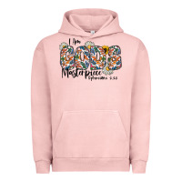 Pigment Salmon I Am Gods Master Piece Ephesians Urban Hoodie - CowhideDigitalArt