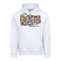 White I Am Gods Master Piece Ephesians Urban Hoodie - CowhideDigitalArt