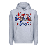 Heather Grey Happy memorial day Premium Hoodie - Neo Western