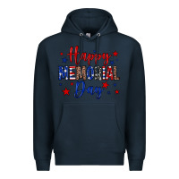 Navy Happy memorial day Premium Hoodie - Neo Western