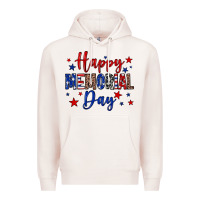 Pale Pink Happy memorial day Premium Hoodie - Neo Western
