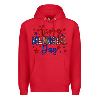Red Happy memorial day Premium Hoodie - Neo Western