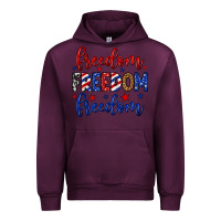 Mauve Wine Freedom freedom freedom Urban Hoodie - Neo Western