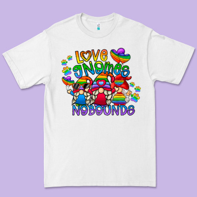 Love Gnome No Bounds Premium Tee Designed By Cowhidedigitalart