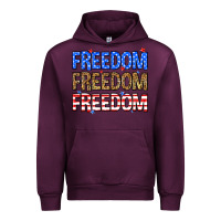 Mauve Wine Freedom freedom freedom Urban Hoodie - Neo Western
