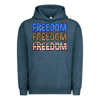 Pigment Midnight Navy Freedom freedom freedom Urban Hoodie - Neo Western