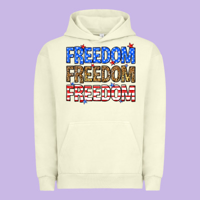 Freedom Freedom Freedom Urban Hoodie Designed By Neo Western