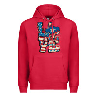 Cardinal Love Texas  4th of july Premium Hoodie - CowGirlArtShop
