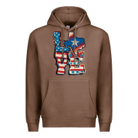 Chestnut Love Texas  4th of july Premium Hoodie - CowGirlArtShop