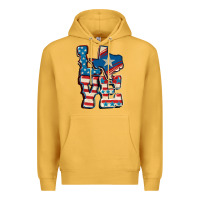 Mustard Love Texas  4th of july Premium Hoodie - CowGirlArtShop