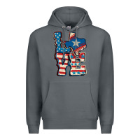 Rock Love Texas  4th of july Premium Hoodie - CowGirlArtShop