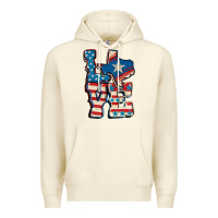 Sandshell Love Texas  4th of july Premium Hoodie - CowGirlArtShop
