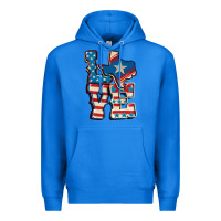 True Royal Love Texas  4th of july Premium Hoodie - CowGirlArtShop